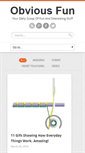 Mobile Screenshot of obviousfun.com